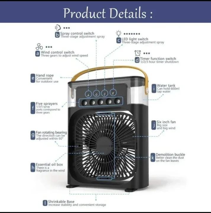 Portable Mini Air Cooler Fan